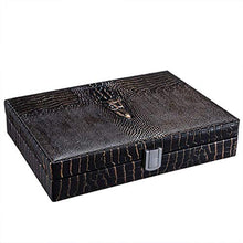 SCDZS Desktop Cigar Humidor Cigar Box Bagagli con umidificatore Chiaro Rimovibile Portatile Cigar Box Valigia