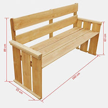 vidaXL Panchina da Giardino Legno di Pino FSC Panca Sedia Seduta per Esterni