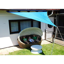 Baldacchino a vela a triangolo, anti-UV, impermeabile, per esterni, per patio, giardino, giardino, sabbia, 2 x 2 m