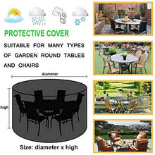 YULIAN Garden Mobili Covers Circa 80x71cm, Terrazza Set di coperture per mobili Impermeabile, Tablecloth TABLECOTH Tavoli 420D e sedie ad Alte Prestazioni e telecomandi, Altezza Regolabile.