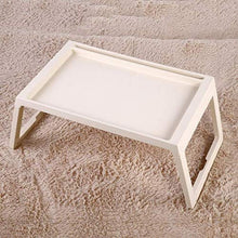 JGHF - Tavolino pieghevole per la colazione, letto e computer portatile, vassoio da portata portatile (rosso)