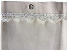 IlGruppone Tenda da Sole Tessuto Resistente per Balcone con Anelli Lavabile a Caduta - Beige - 140x250 cm