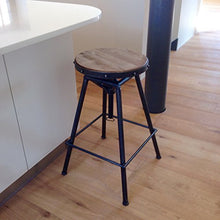 caffè Stile regolabile Sgabello urban vintage industriale rustico - Peltro