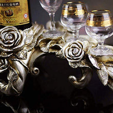 Modern stile retrò Ornamenti Casa Decorazione Della Casa Rosa Portavolo Può contenere sei bicchieri da vino Regali creativi all'ingrosso (60 * 23 * 20 cm) Decorazioni per la casa Risparmio di spazio 8