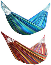 Outdoor Single Double Canvas Amaca Camera da letto Portatile per interni ed esterni Corda per uso domestico Amaca Altalena Camera da letto per studenti - Rosso - M