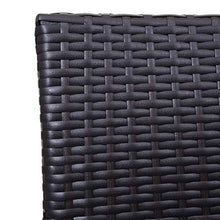 Mendler Salottino polyrattan HWC-G27 tavolino con 2X poltrone Marrone Cuscini Avorio