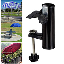 DIBAO Base di Parasole Giardino Resistente Porta Parasole per Balcone Patio ringhiera Giardino Ombrello Supporto Staffa Staffa Clip Tavolo da Esterno Clip Fisso
