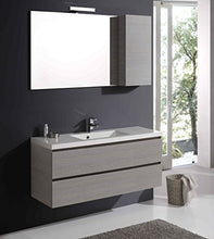 Kiamami Valentina Mobile Bagno Manhattan con CASSETTI 120 CM Specchio E PENSILE