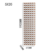 LUUDE Grande cremagliera faggio Vino, Cantina Decorato Rack, Perfetta per Gli Amanti del Vino e Collezionisti,5×20