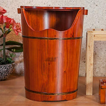 YLL Canna per pediluvio Piedi Vasca, Legno Solido Pediluvio Barrel Termostato di Casa Ad Alta profondità Barrel Piede di Lavaggio Barrel Altezza 55 Cm