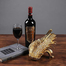 YOLANDE Retro Resina Portabottiglie creatività Vino d'oro Ala Scaffale Portabottiglie Vino Ideale Porta Vino per Sala da Pranzo, Camera da Letto E Cucina
