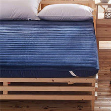 Yamyannie-Home Pieghevole Morbido futon Comodo Materasso Sleeping Pad Thick (Colore : Blu, Dimensione : 180x200cm)