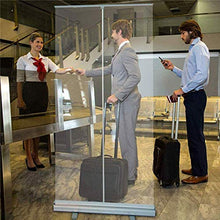 MSQL Schermo igienico Trasparente da 200 * 80 cm, Protezione Contro Lo starnuto per Schermo Banner in PVC Trasparente con Borsa da Trasporto, per Palestra, Salone, Parrucchiere