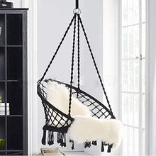 Xhtoe, sedia a dondolo per esterni, amaca da appendere in corda intrecciata, per interni, camera da letto, per bambini