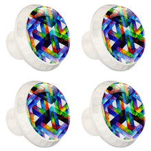 Maniglie per cassetti Manopole per cassetti Manopole rotonde Confezione da 4 per armadietto, cassetti, cassettiere, cassettiere ecc - Fatto fuori illusione ottica