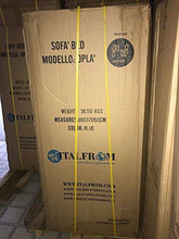 ITALFROM Divano Letto Sofa Bed Marrone Divani 153x69x82h Divanetti Divano Letto 2 Piazze cod. 4033 - Arredi Casa