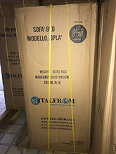 ITALFROM Divano Letto Sofà Bed Nero Divani153x69x82h Divanetti Divano Letto 2 Piazze cod.4033