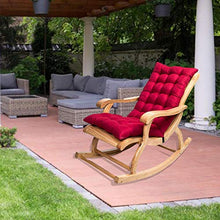 Cuscino per sedia a dondolo – Cuscino per sedia da giardino a schienale basso, cuscino per sedia da giardino senza sedia