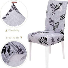 YMYP08 Furniture - Coprisedia elasticizzata con stampa floreale, per sala da pranzo, multifunzione, elastan (colore: A)