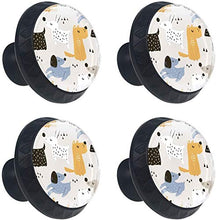 Trendy Scandinavian Pomelli per Porta Set di 4 Pomelli per Mobili Manopole per Cassetti Cucina Armadio Vetro