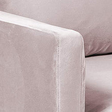 Amazon Brand - Movian Eli - Divano a 3 posti, 85 x 200 x 83 cm (Lu x La x A), rosa polvere - Arredi Casa