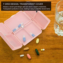 Custodia per medicinali, scatola per medicinali durevole, 2 pezzi, bella per viaggi, uso da viaggio, contenitore per pillole da 7 giorni