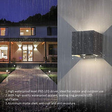 Luci 2-Pack Parete, IP65 Esterni Applique da Parete, Fascio Luminoso Regolabile, per Camera da Letto, Soggiorno, Cucina, Strada,Nero