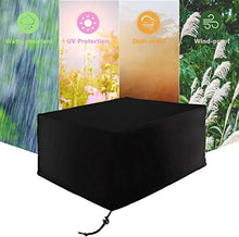 Coperture per Mobili da Giardino Coperture per GiardinoRettangolari Copertura per Tavolo da Esterno Tessuto E Interno in PVC Resistente allo Strappo Oxford Nero Cm per mobili