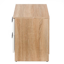 Studio Decor Champion Comodino, Legno, Color Cambria e Bianco, 44x43x34 cm