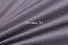 SaintderG® Coprisedie con Schienale 6 Pezzi, Lavabile Estraibile, Molto Facile da Pulire e Resistente, coprisedile, Moderna Sala da Pranzo, Hotel, Arredamento Ristorante (Grigio, 6 Pezzi)
