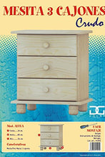 Dogar Tavolino e cassetti, legno, Beige, Singolo, 56 x 48 x 34 cm