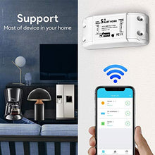 Delaspe DIY Wifi Smart Light Switch, telecomando senza fili, telecomando app, può essere utilizzato con Alexa Google Home bianco