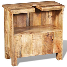 Tidyard Armadietto da Bagno Vanity con Specchio in Legno Massello di Mango