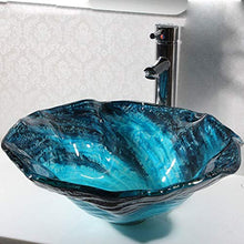 Washbasin Lavabo in Vetro temperato Creativo da Bagno lavabo Hotel Engineering sopra lavabo (47 x 16 cm)