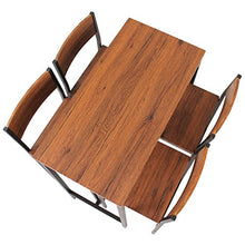 yelloo Set Tavolo Bar H.96cm e 4 Sgabelli Mobili Design Marrone MOD. Venice