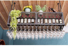 Classico LNDDB Wine Bar Parete Rack Hanging Rack Glass Bar, attaccatura del Supporto di Bottiglia Regolabile (Dimensioni: 80 × 35 × 45cm)