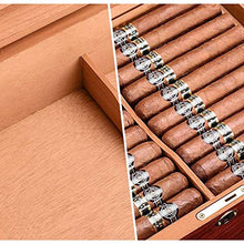 XZJJZ Umidificatore con umidificatore e igrometro - Viaggi Portatile Pino Grande capacità a Due Cigar Cabinet