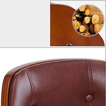 Pub Altezza Bar Stools con Schiena,Pu Pelle Cuscino Pub Sgabello Sedie Armless Modern Kitchen Alto da Pranzo Sedie con Gambe in Metallo Imbottito