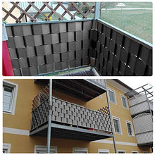 Froadp 195m Antracite PVC Schermi Divisori e Protettivi Pellicola 19cm Opache Strisce Privacy con 90 Clips Antivento Doppia Recinzione Impermeabile Schermo per Giardino Balcone