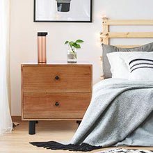 Comodino, Armadio da Comodino in Stile Moderno Semplice con Due cassetti per Camera da Letto