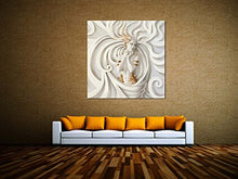 Kunstst-discounter A06172 - Stampa su telaio, soggetto: donna bianca, 100 x 100 cm
