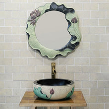 Lavabo Stile Cinese Moderno Semplice Rotondo Arte Bagno WC lavabo Piccolo Loto sopra Bacino contatore Lavabi