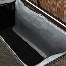E E-NICES Baule da Giardino in Polyrattan 100x50x50 cm Marrone