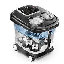 FAY Pediluvio Spa con Riscaldatore, Pedicure Spa Rullo motorizzato Shiatsu, O2 Bubbles, Temperatura Regolabile Digitale e conversione di frequenza, Display a LED
