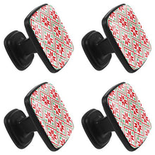 Natale di Capodanno Pomelli per Porta Set di 4 Pomelli per Mobili Manopole per Cassetti Cucina Armadio Vetro