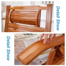 Lounger Sedia da Giardino Sedia A Dondolo da Esterno Sedia A Dondolo da Balcone Sedia Sedia A Dondolo con Bracciolo Marrone