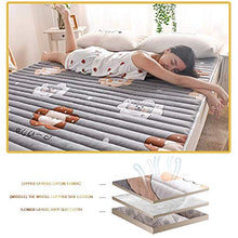 Zixin Tatami Materasso Antiscivolo Lavabile Pieghevole Bed Cuscino Studente Materasso Cotone Stampato Materasso, futon Morbida e Spessa Giapponese Double Single, 150 200cm (Size : 180 x 200 cm)