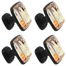 4 PCS Pomelli per Porta,Pomolo per Mobile,Pomelli per Mobili con Viti,Maniglia per Armadietto,Pomelli per Porta,Pomelli per Cassetti per Porta,Armadio,Cassetto e Credenza,Halloween Dog divertente
