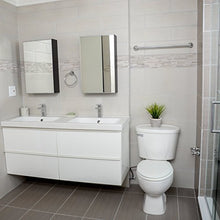 Amazon Basics - Set di accessori da bagno, stile moderno, 3 pezzi, finitura cromata