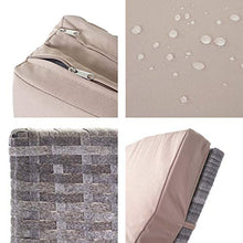 Mendler Lettino Regolabile da Esterno HWC-D80 polyrattan Grigio con Cuscino Beige